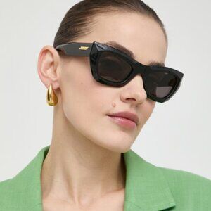 NEW BOTTEGA VENETA SUNGLASSES BV1251S 001 BLACK WOMEN EYEWEAR